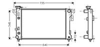 chrysler RADIATEUR Le Baron / Saratoga 91-