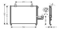 kia CONDENSOR CARENS MK1 18i 99-02