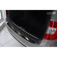 Zwart RVS Achterbumperprotector Skoda Superb Kombi 2013-2015Ribs'