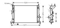 ford Radiateur Benzine 1.4 / 1.6