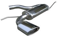 100% RVS Sportuitlaat Volkswagen Golf V 1.9 TDi (105pk) 2004- 120x80mm Oblique