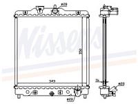 NISSENS Wasserkühler 63309A Kühler,Motorkühler HONDA,CIVIC VI Hatchback EJ, EK,CIVIC VI Fastback MA, MB,CRX III EH, EG,CIVIC VI Aerodeck MB, MC