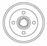 Bremstrommel Hinterachse ABS 2325-S