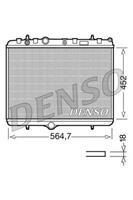 DENSO Wasserkühler DRM21055 Kühler,Motorkühler OPEL,PEUGEOT,CITROËN,CROSSLAND X,207 WA_, WC_,307 SW 3H,207 CC WD_,307 CC 3B,407 SW 6E_,307 3A/C