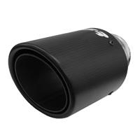 simoniracing Simoni Racing Uitlaatsierstuk Rond/Schuin Mat-Carbon+RVS - 89xL155mm - Montage 63mm SRTRX95C