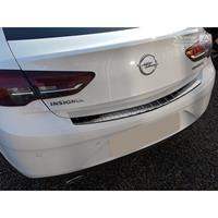 Zwart RVS Achterbumperprotector Opel Insignia Grand Sport 5-deurs 2017-Ribs'