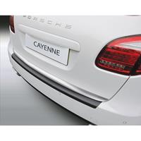 ABS Achterbumper beschermlijst Porsche Cayenne 5/2010-Ribbed' Zwart