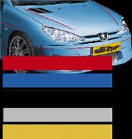 AutoStyle sticker AutoStripe Cool200 6,5 mm 975 cm rood