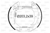 Bremsbackensatz Hinterachse Valeo 554885