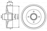 Bremstrommel | BOSCH (0 986 477 172)