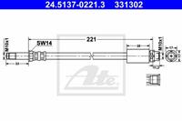 Bremsschlauch | ATE (24.5137-0221.3)