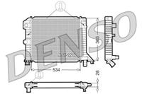 Radiator, motorkoeling DENSO DRM33021