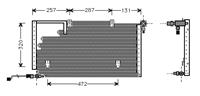 CONDENSOR Audi 100 4-cilinder 88-91