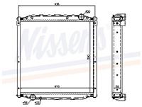 Radiator, motorkoeling NISSENS 62877A