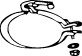 WALKER Montagesatz, Schalldämpfer OPEL,DAEWOO,VAUXHALL 82566 856293