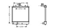 opel RADIATEUR BENZINE 1.0 / 1.2 tot bouwjaar 2003