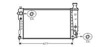 peugeot Radiateur 405 Diesel Mt/at 92-