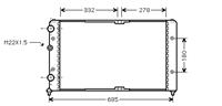 Volkswagen RADIATEUR DIESEL 58002191