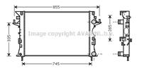 Kühler, Motorkühlung AVA RTA2290