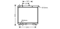 citroen RADIATEUR BENZINE 1.4 AT +/zonder AIRCO