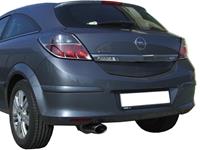 100% RVS Sportuitlaat Opel Astra H GTC 1.7 CDTi (101pk) 2005- 120x80mm