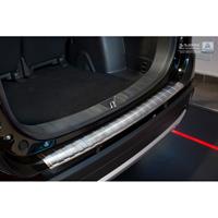 RVS Achterbumperprotector Mitsubishi Outlander III Facelift 2015-Ribs' (met PDC uitsparing)