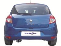 100% RVS Sportuitlaat Renault Clio III 1.2 16v (75pk) 2005- 120x80mm
