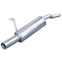 100% RVS Sportuitlaat Fiat Punto 2B (188) 1.2 16v (80pk) 2003- 80mm