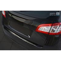 Zwart RVS Achterbumperprotector Peugeot 508 SW 2011-2018RIbs'