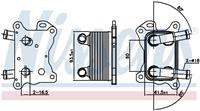 NISSENS Ölkühler 90881 Ölkühler, Motoröl NISSAN,MERCEDES-BENZ,DACIA,JUKE F15,QASHQAI J11, J11_,PULSAR Schrägheck C13,MICRA V K14,CITAN Kasten 415