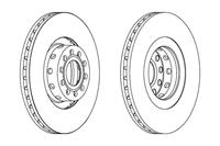 FERODO Bremsscheiben DDF1563C-1 Scheibenbremsen,Bremsscheibe VW,AUDI,PHAETON 3D_,A8 4E_,A8 4D2, 4D8,A6 Avant 4A, C4,A6 4A, C4