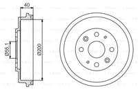 BOSCH Bremstrommel 0 986 477 191  MAZDA,323 F VI BJ,DEMIO DW,323 P V BA,MX-3 EC,FAMILIA VI BJ,323 C IV BG,FAMILIA IV BF,FAMILIA V BA,FAMILIA V BG8