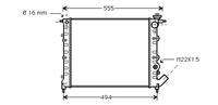 renault Radiateur R19 14tr/gtr/tre Mt 88-