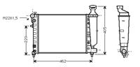 peugeot Radiateur - Xsidiesel & Airco O