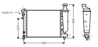 peugeot Radiateur - Xsi,diesel & Airco O