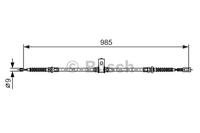 Seilzug, Feststellbremse hinten links Bosch 1 987 482 395