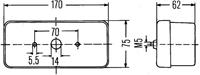 HELLA Heckleuchte 2SD 002 582-011