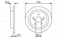 Bremsscheibe Hinterachse Bosch 0 986 479 D35