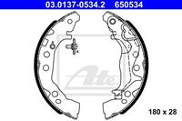 ATE Bremsbacken 03.0137-0534.2 Trommelbremsbacken,Bremsbackensatz SUZUKI,CELERIO