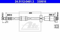Bremsschlauch Vorderachse ATE 24.5112-0461.3