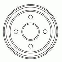 Bremstrommel Hinterachse ABS 2335-S