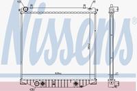 Radiator, motorkoeling NISSENS 616909