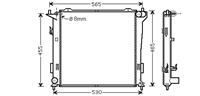 hyundai RADIATEUR AVANTE/ELANTRA/i30 D MT