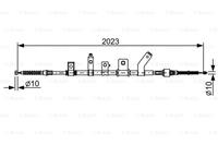 BOSCH Handbremsseil 1 987 482 515 Bremsseil,Seilzug Feststellbremse MITSUBISHI,L 200 KB_T, KA_T,L 200 Pritsche/Fahrgestell KA_T, KB_T