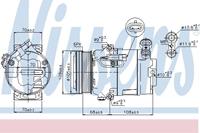 Kompressor, Klimaanlage | NISSENS (89096)