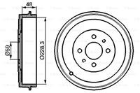 BOSCH Bremstrommel 0 986 477 088  FIAT,LANCIA,DOBLO Cargo 223,DOBLO 119,IDEA,STRADA Pick-up 178E,MULTIPLA 186,QUBO 225,MAREA Weekend 185