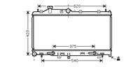 subaru RADIATEUR LEGACY4/OUTB 20/25 AT