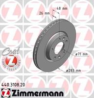 Bremsscheibe Vorderachse Zimmermann 440.3108.20