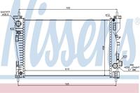 NISSENS Wasserkühler 60062 Kühler,Motorkühler ALFA ROMEO,GIULIETTA 940