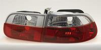 Set Achterlichten passend voor Honda Civic HB 3-deurs 1992-1995 - Rood/Kristal